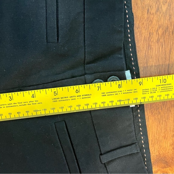 Anthropologie The Essential Slim black trouser pants size 0 - Picture 4 of 6